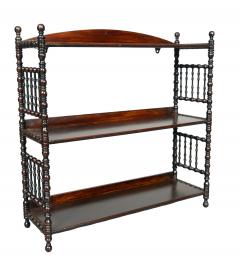 Aesthetic Mahogany Hanging Shelf - 4292647