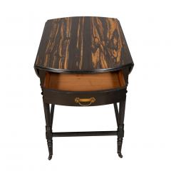 Aesthetic Movement Calamander and Ebonized Pembroke Table - 3738623