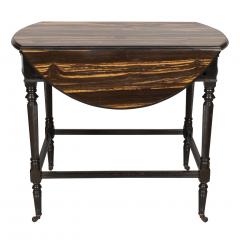 Aesthetic Movement Calamander and Ebonized Pembroke Table - 3738625