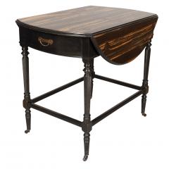 Aesthetic Movement Calamander and Ebonized Pembroke Table - 3738626