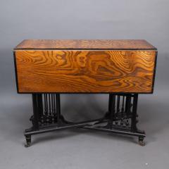 Aesthetic Movement Scissor Action Drop Leaf Side Table Made From Hungarian Ash - 4192550