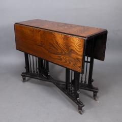 Aesthetic Movement Scissor Action Drop Leaf Side Table Made From Hungarian Ash - 4192551