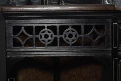 Aesthetic Movement Side Cabinet with Carved panels of Putti Putti playing music  - 4192556