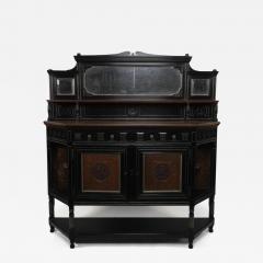 Aesthetic Movement Side Cabinet with Carved panels of Putti Putti playing music  - 4234499