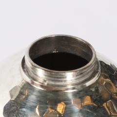 Aesthetic Movement Signed Whiting Sterling Silver Ball Form Scent Flask - 4744835
