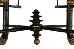 Aesthetics Movement Faux Bamboo Needlepoint Stool - 4656825
