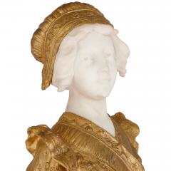 Affortunato Gory French gilt bronze and marble bust sculpture by Gory - 4187155