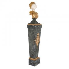 Affortunato Gory French gilt bronze and marble bust sculpture by Gory - 4187171