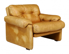 Afra Tobia Scarpa 1970s Coronado leather lounge by Afra Tobia Scarpa B B - 3439399