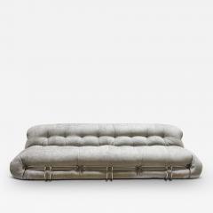 Afra Tobia Scarpa 944 SORIANA THREE SEATER SOFA IN LUXOR FUCILE - 3601329