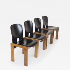 Afra Tobia Scarpa AFRA TOBIA SCARPA SET OF FOUR MODEL 121 DINNG CHAIRS FOR CASSINA - 2957153