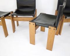 Afra Tobia Scarpa AFRA TOBIA SCARPA SET OF FOUR MONK CHAIRS FOR MOLTENI CIRCA 1974 - 2953369