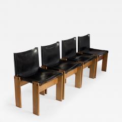 Afra Tobia Scarpa AFRA TOBIA SCARPA SET OF FOUR MONK CHAIRS FOR MOLTENI CIRCA 1974 - 2957154