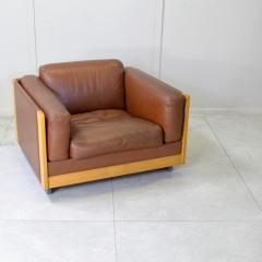 Afra Tobia Scarpa Afra Tobia Scarpa 920 Armchair for Cassina in Cognac Leather - 4655175