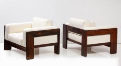 Afra Tobia Scarpa Afra Tobia Scarpa Bastiano Pair of Lounge Chairs by Gavina Italy 1960 - 2479430