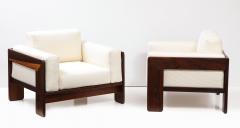 Afra Tobia Scarpa Afra Tobia Scarpa Bastiano Pair of Lounge Chairs by Gavina Italy 1960 - 2479437