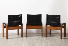 Afra Tobia Scarpa Afra Tobia Scarpa Monk Set of Six Dining Chairs for Molteni 1974 - 3926546