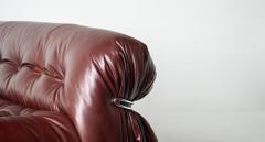 Afra Tobia Scarpa Afra Tobia Scarpa Soriana Four Seat Sofa Ottoman in New Oxblood Leather - 4715726