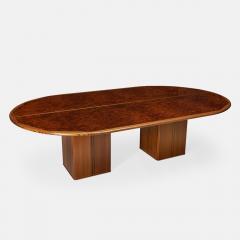 Afra Tobia Scarpa Afra Tobia Scarpa for Maxalto Artona Oval Burl and Walnut Dining Table - 3743080