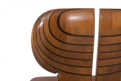 Afra Tobia Scarpa Afra and Tobia Scarpa Africa Chairs With Cognac Leather Seating 1975 - 843461