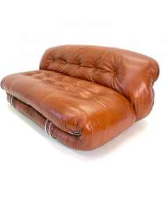 Afra Tobia Scarpa Afra and Tobia Scarpa Soriana Couch for Cassina in new leather Pair available  - 3474579
