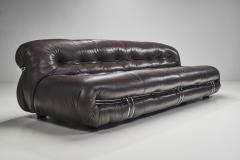 Afra Tobia Scarpa Afra and Tobia Scarpa Soriana Sofa in Leather Italy 1969 - 2717816