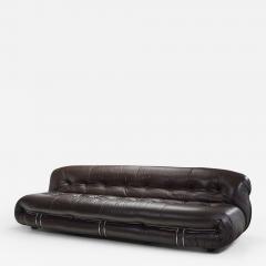 Afra Tobia Scarpa Afra and Tobia Scarpa Soriana Sofa in Leather Italy 1969 - 2725791