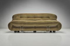 Afra Tobia Scarpa Afra and Tobia Scarpa Soriana Two Seater Sofa in Velour Italy 1969 - 2719031