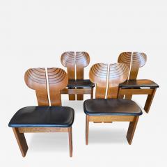 Afra Tobia Scarpa Africa Chairs by Afra and Tobia Scarpa Set of 4 - 4605388