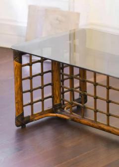 Afra Tobia Scarpa Bamboo Glass Coffee Table by Tobia Afra Scarpa - 3347571