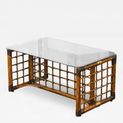 Afra Tobia Scarpa Bamboo Glass Coffee Table by Tobia Afra Scarpa - 3360440