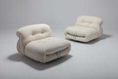 Afra Tobia Scarpa Cassina Soriana Pair of Lounge Chairs by Afra and Tobia Scarpa 1970s - 940021