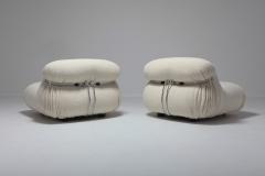 Afra Tobia Scarpa Cassina Soriana Pair of Lounge Chairs by Afra and Tobia Scarpa 1970s - 940022