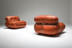 Afra Tobia Scarpa Cassina Soriana Pair of Lounge Chairs by Afra and Tobia Scarpa 1970s - 1367374