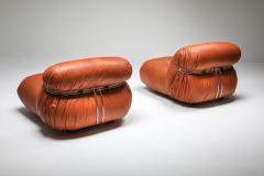 Afra Tobia Scarpa Cassina Soriana Pair of Lounge Chairs by Afra and Tobia Scarpa 1970s - 1367375