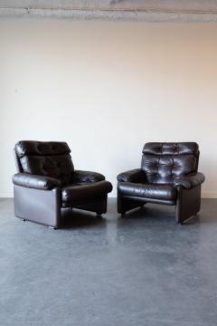 Afra Tobia Scarpa Coronado Leather Lounge Chairs by Afra and Tobia Scarpa for B B Italia - 4595906
