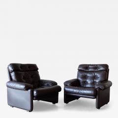 Afra Tobia Scarpa Coronado Leather Lounge Chairs by Afra and Tobia Scarpa for B B Italia - 4595967