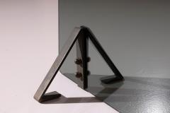 Afra Tobia Scarpa Italian Mid Century Fire Screen in Smoked Glass and Burnished Brass 1960s - 4577148