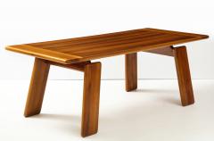 Afra Tobia Scarpa Italian Walnut Floating Dining Table by Afra and Tobia Scarpa for Mobil Girgi - 2093381