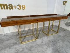 Afra Tobia Scarpa Italian console by Afra Tobia Scarpa 70s - 4329796