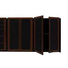 Afra Tobia Scarpa Mid Century Afra And Tobia Scarpa Italian Wood Black Lacquer 1970s Sideboard - 4608232