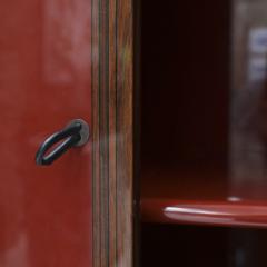Afra Tobia Scarpa Mid Century Afra Tobia Scarpa Italian Red Lacquer 1960s Modular Wall Unit - 4617736