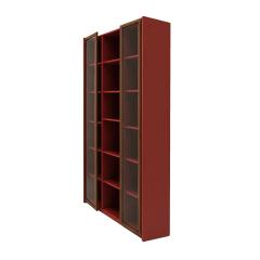 Afra Tobia Scarpa Mid Century Afra Tobia Scarpa Italian Wood Red Lacquer And Glass 1960s Vitrine - 4617729