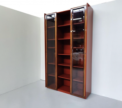 Afra Tobia Scarpa Mid Century Modern Red Artona Bookcase by Afra and Tobia Scarpa Maxalto 1960s - 3372373