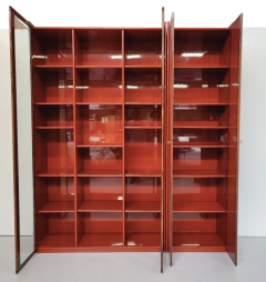 Afra Tobia Scarpa Mid Century Modern Red Artona Bookcase by Afra and Tobia Scarpa Maxalto 1960s - 3372377