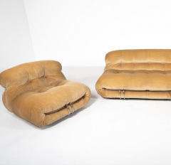 Afra Tobia Scarpa Mid Century Soriana Seating Set by Tobia Afra Scarpa for Cassina 1970s - 3654813