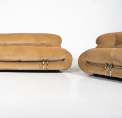 Afra Tobia Scarpa Mid Century Soriana Seating Set by Tobia Afra Scarpa for Cassina 1970s - 3654814