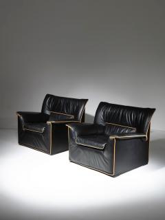 Afra Tobia Scarpa Pair of Lauriana Lounge Chairs by Afra and Tobia Scarpa for B B Italia - 4726043