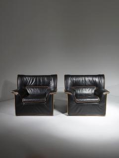 Afra Tobia Scarpa Pair of Lauriana Lounge Chairs by Afra and Tobia Scarpa for B B Italia - 4726045