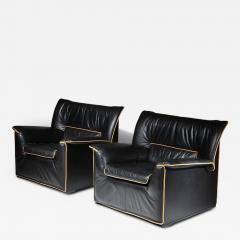 Afra Tobia Scarpa Pair of Lauriana Lounge Chairs by Afra and Tobia Scarpa for B B Italia - 4728810